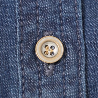 【Ｌ】【ウォッシャブル】ライトデニムシャツワンピース（Ｕ７Ｊ０１３２４＿＿）