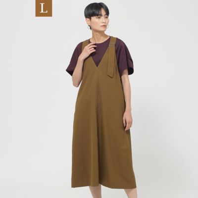 EVEX BY KRIZIA L (Women/大きいサイズ)/エヴェックス バイ クリツィアＬ 【Ｌ】【ウォッシャブル】タンブラーツイルジャンパースカート（Ｕ７Ｊ０２４１０＿＿）