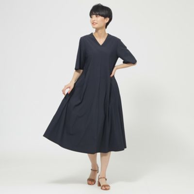 【Ｌ】【ウォッシャブル】【接触冷感】【ＵＶ対策】ストレッチフレアワンピース（Ｕ７Ｊ０３３５２＿＿）