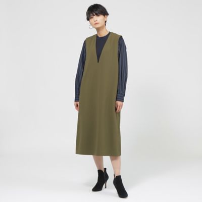 【Ｌ】【オンオフで活躍！】【ウォッシャブル】アムンゼンジャージージャンパースカート（Ｕ７Ｊ０３４３６＿＿）