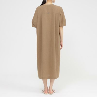 【Ｌ】【カタログ掲載品】【接触冷感】【ＵＶ対策】【ウォッシャブル】リネンライクタンブラーワンピース（Ｕ７Ｊ０７５６４＿＿）
