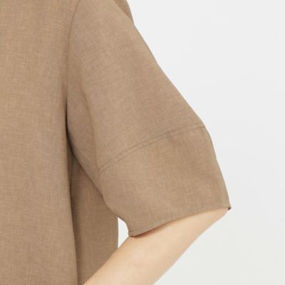 【Ｌ】【カタログ掲載品】【接触冷感】【ＵＶ対策】【ウォッシャブル】リネンライクタンブラーワンピース（Ｕ７Ｊ０７５６４＿＿）
