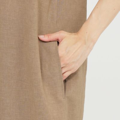 【Ｌ】【カタログ掲載品】【接触冷感】【ＵＶ対策】【ウォッシャブル】リネンライクタンブラーワンピース（Ｕ７Ｊ０７５６４＿＿）