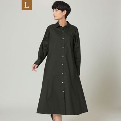 ＜EVEX BY KRIZIA L (Women/大きいサイズ)＞【Ｌ】【ウォッシャブル】ナチュラルハイパワーストレッチシャツワンピース（Ｕ７Ｊ６０１２８＿＿）