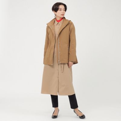 【Ｌ】【ウォッシャブル】タスランタイプライターシャツワンピース（Ｕ７Ｊ７０２２４＿＿）