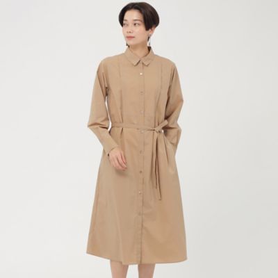 【Ｌ】【ウォッシャブル】タスランタイプライターシャツワンピース（Ｕ７Ｊ７０２２４＿＿）
