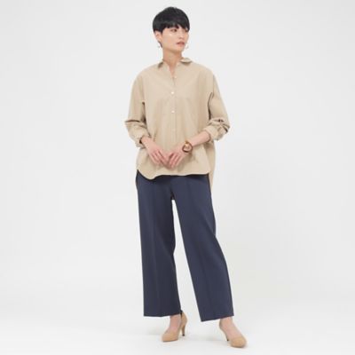 【Ｌ】【ウォッシャブル】【接触冷感】【吸水速乾】【ＵＶ対策】ソフトタイプライターベーシックシャツ（Ｕ７Ｍ０３３０３＿＿）