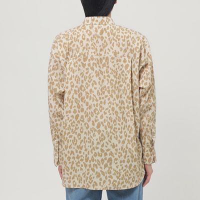 【Ｌ】【マシンウォッシャブル】ソフトタイプライターパンサープリントシャツ（Ｕ７Ｍ０３５０５＿＿）