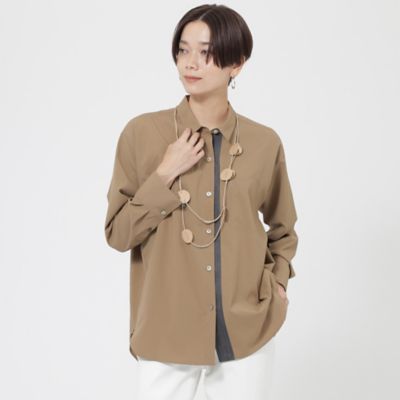＜EVEX BY KRIZIA L (Women/大きいサイズ)＞【Ｌ】【ウォッシャブル】バイカラーソフトタイプライターシャツ（Ｕ７Ｍ０４２１１＿＿）