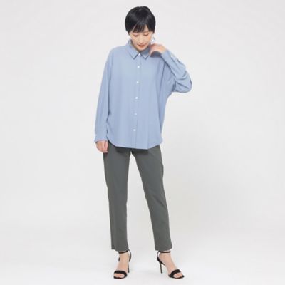 【Ｌ】【接触冷感】【吸水速乾】【ＵＶ対策】【ウォッシャブル】ｋｉｒｅｒｉシャツブラウス（Ｕ７Ｍ０７５３７＿＿）