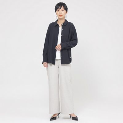 【Ｌ】【接触冷感】【吸水速乾】【ＵＶ対策】【ウォッシャブル】ｋｉｒｅｒｉシャツブラウス（Ｕ７Ｍ０７５３７＿＿）