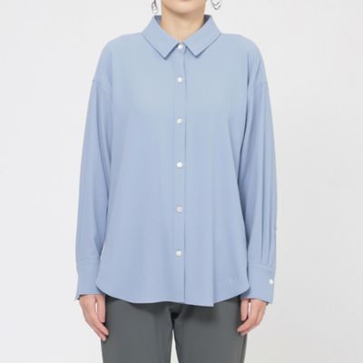 【Ｌ】【接触冷感】【吸水速乾】【ＵＶ対策】【ウォッシャブル】ｋｉｒｅｒｉシャツブラウス（Ｕ７Ｍ０７５３７＿＿）