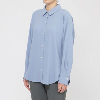 【Ｌ】【接触冷感】【吸水速乾】【ＵＶ対策】【ウォッシャブル】ｋｉｒｅｒｉシャツブラウス（Ｕ７Ｍ０７５３７＿＿）