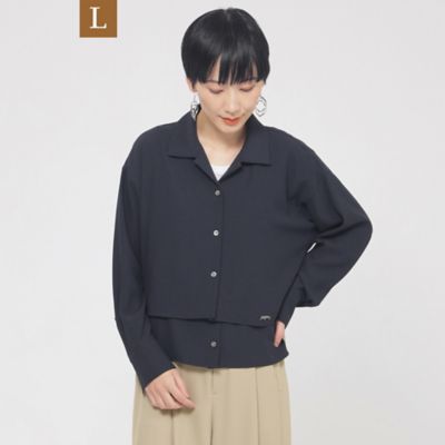 【Ｌ】【接触冷感】【吸水速乾】【ＵＶ対策】【ウォッシャブル】ｋｉｒｅｒｉレイヤードシャツ（Ｕ７Ｍ０８５３７＿＿）