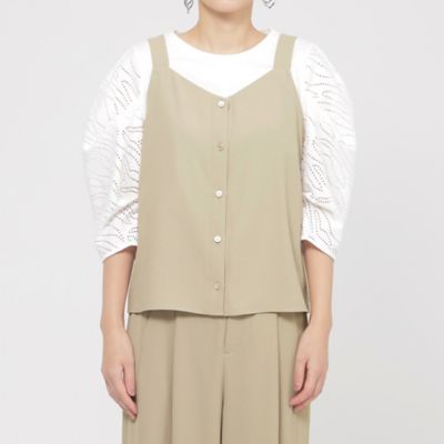 【Ｌ】【接触冷感】【吸水速乾】【ＵＶ対策】【ウォッシャブル】ｋｉｒｅｒｉレイヤードシャツ（Ｕ７Ｍ０８５３７＿＿）