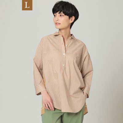 ＜EVEX BY KRIZIA L (Women/大きいサイズ)＞【Ｌ】【ウォッシャブル】スカーフドッキングシャツ（Ｕ７Ｍ１０１２７＿＿）