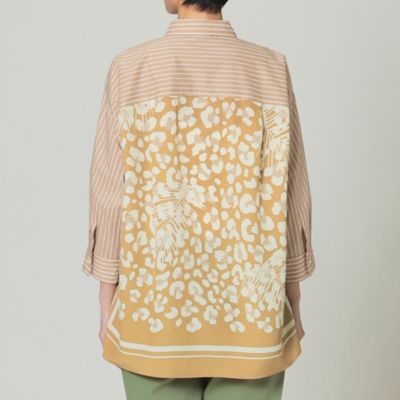 【Ｌ】【ウォッシャブル】スカーフドッキングシャツ（Ｕ７Ｍ１０１２７＿＿）