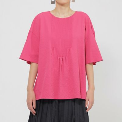 【Ｌ】【カタログ掲載品】【１枚で決まる】【ウォッシャブル】サッカーストレッチフレアブラウス（Ｕ７Ｍ１０５４５＿＿）