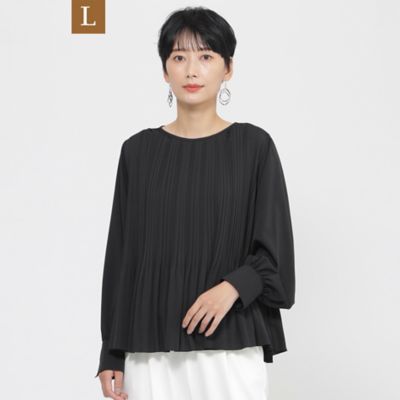 EVEX BY KRIZIA L (Women/大きいサイズ)/エヴェックス バイ クリツィアＬ 【Ｌ】【ウォッシャブル】デシンプリーツプルオーバーブラウス（Ｕ７Ｍ１１５６１＿＿）