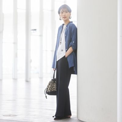 ＊Ｗｉｎｇｓ掲載＊【Ｌ】【ウォッシャブル】ミラクルドライリネンシャツ（Ｕ７Ｍ１２１５４＿＿）