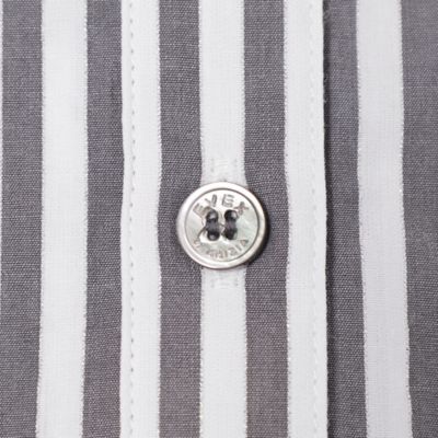 【Ｌ】【カタログ掲載品】【ウォッシャブル】シアーコンビストライプロングシャツ（Ｕ７Ｍ１４５６２＿＿）