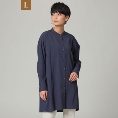 【Ｌ】【ウォッシャブル】【吸水速乾】ソフトタイプライターロングシャツ（Ｕ７Ｍ３０１０３＿＿）