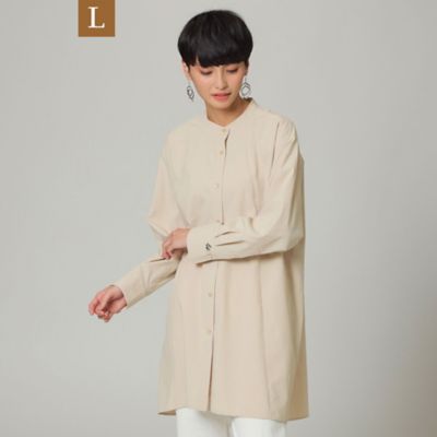 【Ｌ】【ウォッシャブル】【吸水速乾】ソフトタイプライターロングシャツ（Ｕ７Ｍ３０１０３＿＿）