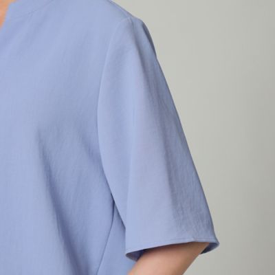 【Ｌ】【接触冷感】【吸水速乾】【ウォッシャブル】スーパードライツイルブラウス（Ｕ７Ｍ５０１５３＿＿）