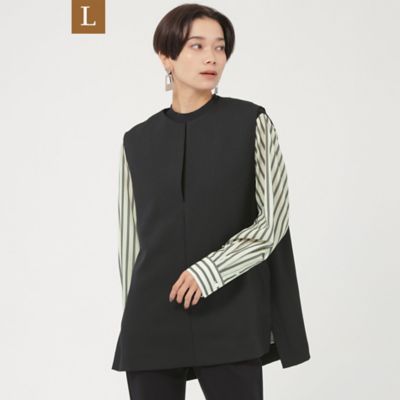 ＜EVEX BY KRIZIA L (Women/大きいサイズ)＞【Ｌ】【ウォッシャブル】シャークストレッチプルオーバージレ（Ｕ７Ｍ８０２２５＿＿）