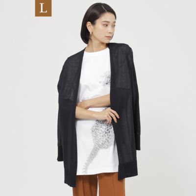 【Ｌ】【お出かけや冷房対策に】【ＵＶ対策】【ウォッシャブル】ドライタッチＶネックロングカーディガン（Ｕ７Ｎ０２３１３＿＿）