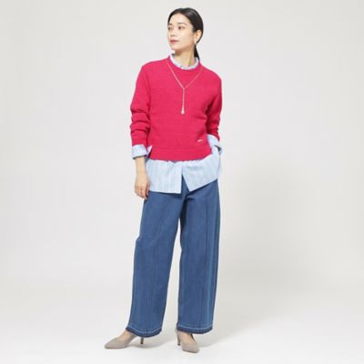 【Ｌ】【ウォッシャブル】ファンシーテープヤーンニットプルオーバー（Ｕ７Ｎ０９５３０＿＿）