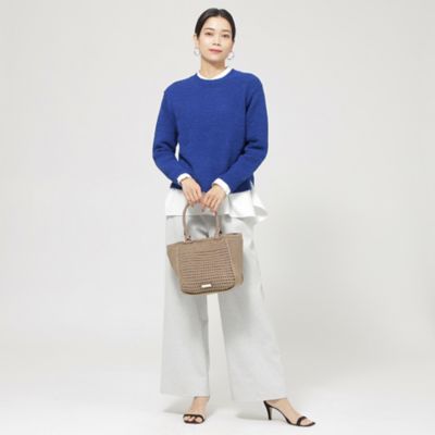 【Ｌ】【ウォッシャブル】ファンシーテープヤーンニットプルオーバー（Ｕ７Ｎ０９５３０＿＿）