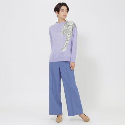 ２３ＡＷ＊Ｗｉｎｇｓ掲載＊【８０周年記念アイテム】スノーレオパードボトルネックインターシャニット（Ｕ７Ｎ８０２７５＿＿）