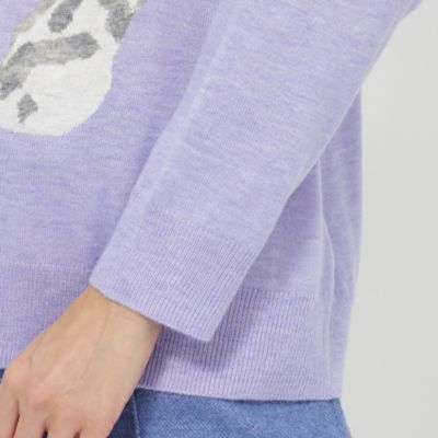 ２３ＡＷ＊Ｗｉｎｇｓ掲載＊【８０周年記念アイテム】スノーレオパードボトルネックインターシャニット（Ｕ７Ｎ８０２７５＿＿）