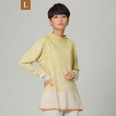 【Ｌ】【ウォッシャブル】フローパンサージャカードカットソー（Ｕ７Ｐ０１１１１＿＿）