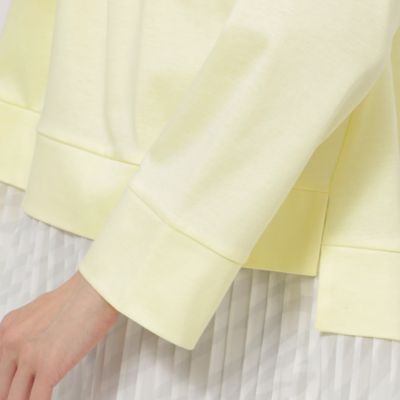 【Ｌ】【ウォッシャブル】プリーツコンビプルオーバーカットソー（Ｕ７Ｐ０１３２９＿＿）