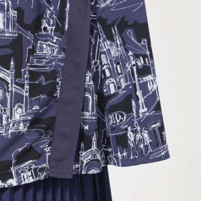 【Ｌ】【接触冷感】【ウォッシャブル】ミラノプリントプルオーバーカットソー（Ｕ７Ｐ０３３３３＿＿）