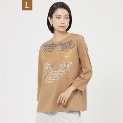 【Ｌ】【接触冷感】【ウォッシャブル】グラデーションロゴプリントプルオーバーカットソー（Ｕ７Ｐ０４３１２＿＿）