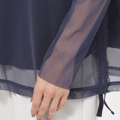 【Ｌ】【ウォッシャブル】シアーチュールプルオーバーカットソー（Ｕ７Ｐ０４３３４＿＿）