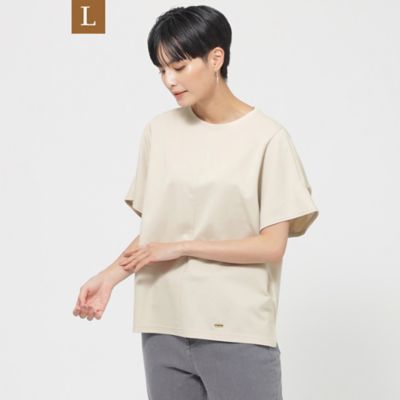 【Ｌ】【接触冷感】【吸水速乾】【ウォッシャブル】モクロディプルオーバーデザインカットソー（Ｕ７Ｐ０８３１４＿＿）