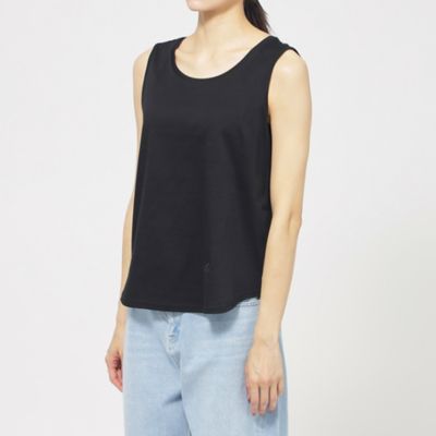 【Ｌ】【ウォシャブル】【接触冷感】シルケットコットンタンクトップ（Ｕ７Ｐ０９５３５＿＿）