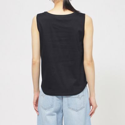 【Ｌ】【ウォシャブル】【接触冷感】シルケットコットンタンクトップ（Ｕ７Ｐ０９５３５＿＿）