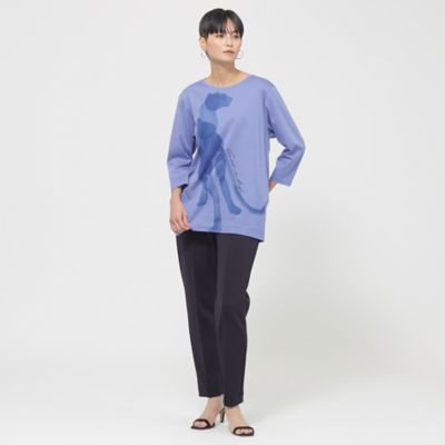 【Ｌ】【ウォッシャブル】パンサーモチーフプリントカットソーチュニック（Ｕ７Ｐ１０４１２＿＿）