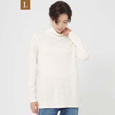 ＜EVEX BY KRIZIA L (Women/大きいサイズ)＞【Ｌ】【ウォッシャブル】ソフトストレッチ天竺タートルネックカットソー（Ｕ７Ｐ１１２４３＿＿）