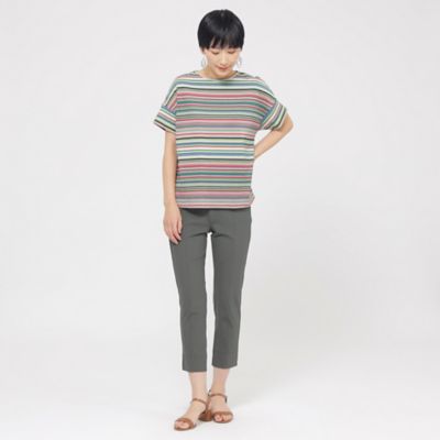 【Ｌ】【ウォッシャブル】マルチボーダーカットソー（Ｕ７Ｐ１２５３８＿＿）