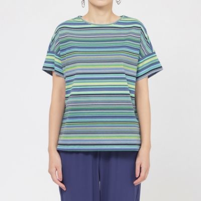 【Ｌ】【ウォッシャブル】マルチボーダーカットソー（Ｕ７Ｐ１２５３８＿＿）
