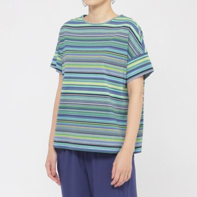 【Ｌ】【ウォッシャブル】マルチボーダーカットソー（Ｕ７Ｐ１２５３８＿＿）