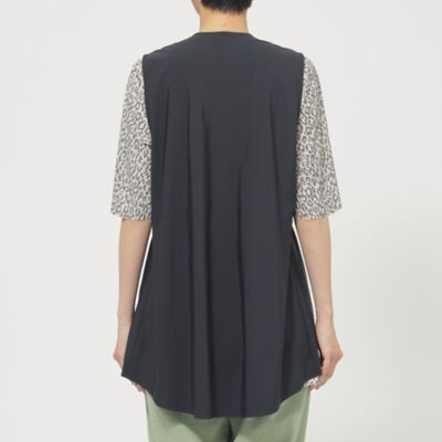 【Ｌ】【ウォッシャブル】【接触冷感】【ＵＶ対策】ストレッチデザインジレカットソー（Ｕ７Ｐ１３３５２＿＿）