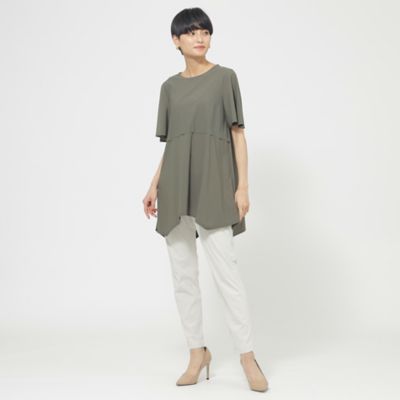 【Ｌ】【冷感シート付】【ウォッシャブル】【ＵＶ】ストレッチドレープチュニックカットソー（Ｕ７Ｐ１４３５２＿＿）
