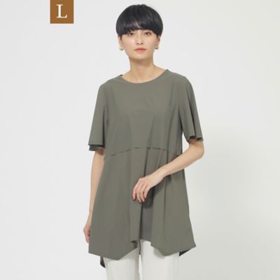 【Ｌ】【冷感シート付】【ウォッシャブル】【ＵＶ】ストレッチドレープチュニックカットソー（Ｕ７Ｐ１４３５２＿＿）